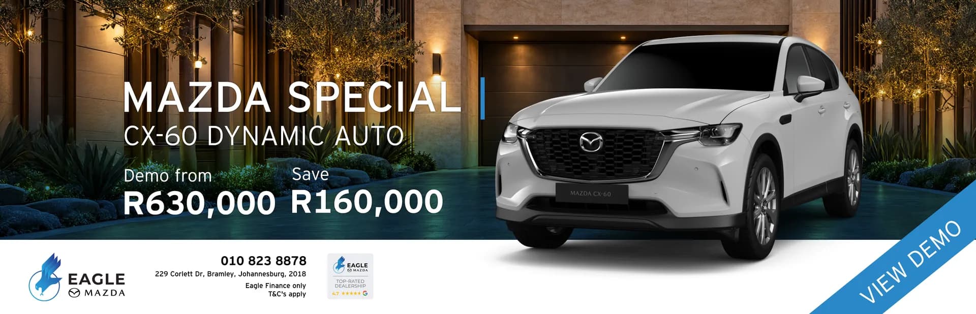 Mazda CX-60 Dynamic Auto special, demo from R630,000, save R160,000