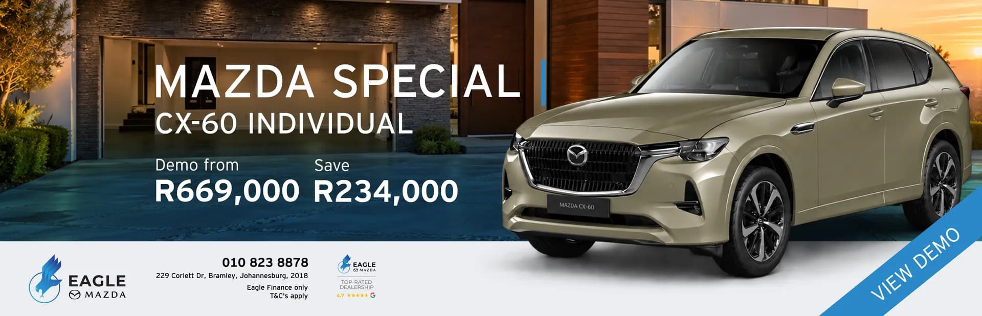 Mazda CX-60 Individual special, demo from R669,000, save R234,000